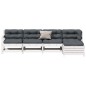 vidaXL 5-tlg. Garten-Lounge-Set mit Kissen Weiß Massivholz Kiefer vidaXL 5-tlg. Garten-Lounge-Set mit Kissen Weiß Massivholz Kiefer