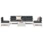 vidaXL 6-tlg. Garten-Lounge-Set mit Kissen Weiß Massivholz Kiefer vidaXL 6-tlg. Garten-Lounge-Set mit Kissen Weiß Massivholz Kiefer