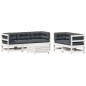 vidaXL 6-tlg. Garten-Lounge-Set mit Kissen Weiß Massivholz Kiefer vidaXL 6-tlg. Garten-Lounge-Set mit Kissen Weiß Massivholz Kiefer