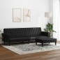 vidaXL 2-tlg. Sofagarnitur Schwarz Kunstleder vidaXL 2-tlg. Sofagarnitur Schwarz Kunstleder