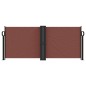 vidaXL Seitenmarkise Ausziehbar Braun 100x1000 cm vidaXL Seitenmarkise Ausziehbar Braun 100x1000 cm