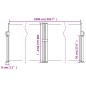 vidaXL Seitenmarkise Ausziehbar Braun 100x1000 cm vidaXL Seitenmarkise Ausziehbar Braun 100x1000 cm