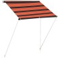 vidaXL Einziehbare Markise 150×150 cm Orange und Braun vidaXL Einziehbare Markise 150×150 cm Orange und Braun
