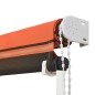 vidaXL Einziehbare Markise 150×150 cm Orange und Braun vidaXL Einziehbare Markise 150×150 cm Orange und Braun