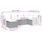 vidaXL 6-tlg. Garten-Sofagarnitur mit Kissen Schwarz Poly Rattan vidaXL 6-tlg. Garten-Sofagarnitur mit Kissen Schwarz Poly Rattan