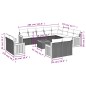 vidaXL 13-tlg. Garten-Sofagarnitur mit Kissen Schwarz Poly Rattan vidaXL 13-tlg. Garten-Sofagarnitur mit Kissen Schwarz Poly Rattan