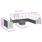 vidaXL 11-tlg. Garten-Sofagarnitur mit Kissen Schwarz Poly Rattan vidaXL 11-tlg. Garten-Sofagarnitur mit Kissen Schwarz Poly Rattan