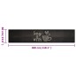 vidaXL Küchenteppich Waschbar Tasse Schwarz 60x300 cm Samt vidaXL Küchenteppich Waschbar Tasse Schwarz 60x300 cm Samt