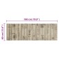 vidaXL Küchenteppich Waschbar Zaun 60x180 cm Samt vidaXL Küchenteppich Waschbar Zaun 60x180 cm Samt