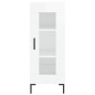 Highboard Hochglanz-Weiß 34,5x34x180 cm Holzwerkstoff Highboard Hochglanz-Weiß 34,5x34x180 cm Holzwerkstoff