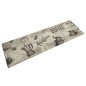 vidaXL Küchenteppich Waschbar Kaffee Grau 45x150 cm Samt vidaXL Küchenteppich Waschbar Kaffee Grau 45x150 cm Samt