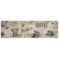 vidaXL Küchenteppich Waschbar Kaffee Grau 45x150 cm Samt vidaXL Küchenteppich Waschbar Kaffee Grau 45x150 cm Samt
