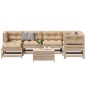 vidaXL 7-tlg. Garten-Lounge-Set mit Kissen Massivholz Kiefer vidaXL 7-tlg. Garten-Lounge-Set mit Kissen Massivholz Kiefer