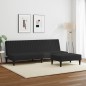 vidaXL 2-tlg. Sofagarnitur Schwarz Samt vidaXL 2-tlg. Sofagarnitur Schwarz Samt