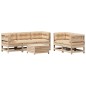 vidaXL 6-tlg. Garten-Lounge-Set mit Kissen Massivholz Kiefer vidaXL 6-tlg. Garten-Lounge-Set mit Kissen Massivholz Kiefer