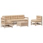 vidaXL 6-tlg. Garten-Lounge-Set mit Kissen Massivholz Kiefer vidaXL 6-tlg. Garten-Lounge-Set mit Kissen Massivholz Kiefer