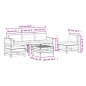 vidaXL 6-tlg. Garten-Lounge-Set mit Kissen Massivholz Kiefer vidaXL 6-tlg. Garten-Lounge-Set mit Kissen Massivholz Kiefer