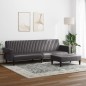 vidaXL 2-tlg. Sofagarnitur Grau Kunstleder vidaXL 2-tlg. Sofagarnitur Grau Kunstleder