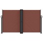 vidaXL Seitenmarkise Ausziehbar Braun 140x1000 cm