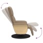 vidaXL Relaxsessel mit Fußteil Cappuccino-Braun Kunstleder vidaXL Relaxsessel mit Fußteil Cappuccino-Braun Kunstleder