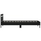 vidaXL Bettgestell mit Kopfteil Schwarz 100x200 cm Holzwerkstoff vidaXL Bettgestell mit Kopfteil Schwarz 100x200 cm Holzwerkstoff