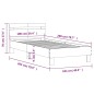 vidaXL Bettgestell mit Kopfteil Schwarz 100x200 cm Holzwerkstoff vidaXL Bettgestell mit Kopfteil Schwarz 100x200 cm Holzwerkstoff