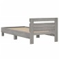 vidaXL Bettgestell mit Kopfteil Grau Sonoma 100x200 cm Holzwerkstoff vidaXL Bettgestell mit Kopfteil Grau Sonoma 100x200 cm Holzwerkstoff