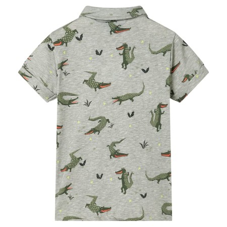 Kinderhemd Helles Khaki Melange 128