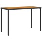 vidaXL Gartentisch mit Akazienholz-Platte 115x54x74 cm Poly Rattan vidaXL Gartentisch mit Akazienholz-Platte 115x54x74 cm Poly Rattan