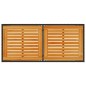 vidaXL Gartentisch mit Akazienholz-Platte 115x54x74 cm Poly Rattan vidaXL Gartentisch mit Akazienholz-Platte 115x54x74 cm Poly Rattan