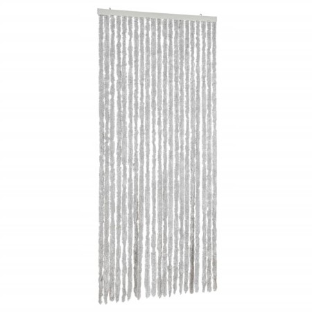vidaXL Fliegenvorhang Grau 90x200 cm Chenille