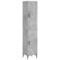 Highboard Betongrau 34,5x34x180 cm Holzwerkstoff Highboard Betongrau 34,5x34x180 cm Holzwerkstoff
