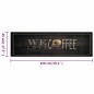 vidaXL Küchenteppich Waschbar Kaffee 45x150 cm Samt vidaXL Küchenteppich Waschbar Kaffee 45x150 cm Samt