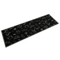 vidaXL Küchenteppich Waschbar Morning Schwarz 45x150 cm Samt vidaXL Küchenteppich Waschbar Morning Schwarz 45x150 cm Samt