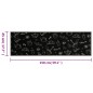 vidaXL Küchenteppich Waschbar Morning Schwarz 45x150 cm Samt vidaXL Küchenteppich Waschbar Morning Schwarz 45x150 cm Samt