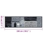 vidaXL Küchenteppich Waschbar Wein Grau 45x150 cm Samt vidaXL Küchenteppich Waschbar Wein Grau 45x150 cm Samt