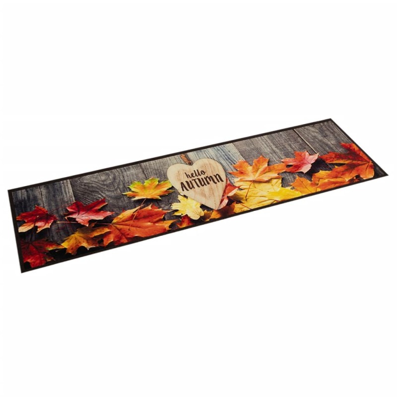 vidaXL Küchenteppich Waschbar Herbst 60x300 cm Samt vidaXL Küchenteppich Waschbar Herbst 60x300 cm Samt
