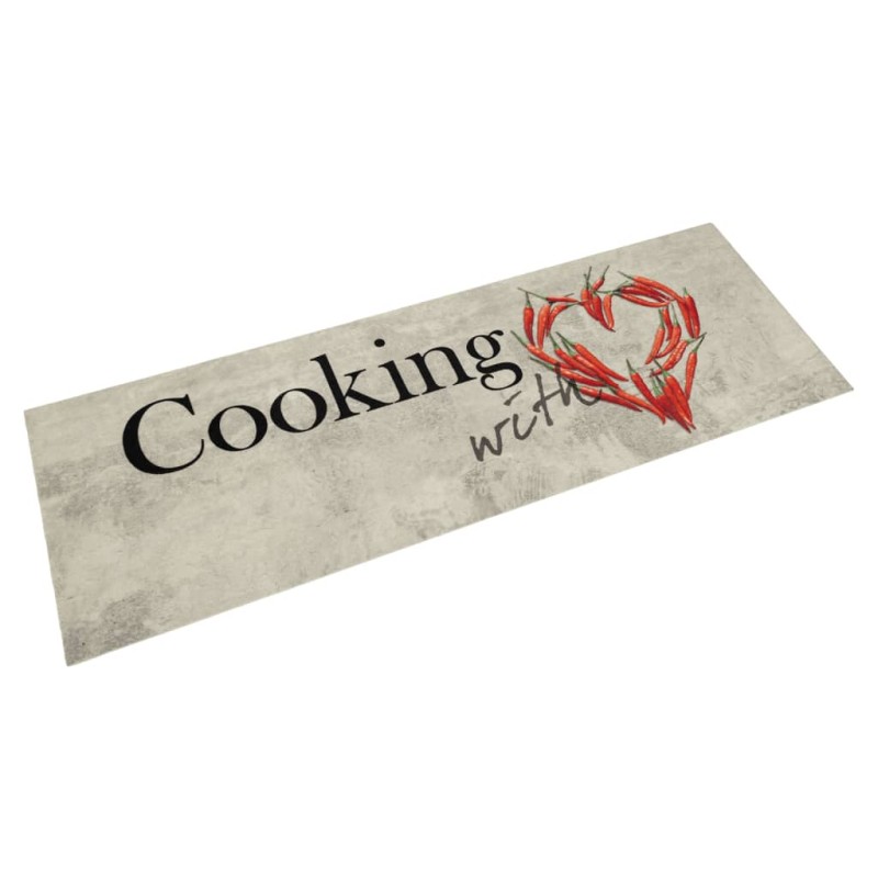 vidaXL Küchenteppich Waschbar Paprika 45x150 cm Samt vidaXL Küchenteppich Waschbar Paprika 45x150 cm Samt