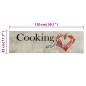 vidaXL Küchenteppich Waschbar Paprika 45x150 cm Samt vidaXL Küchenteppich Waschbar Paprika 45x150 cm Samt
