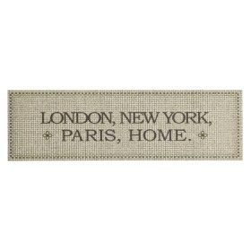 vidaXL Küchenteppich Waschbar Hauptstädte Home 45x150 cm Samt