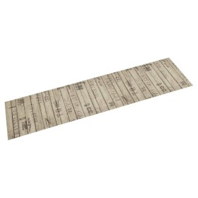vidaXL Küchenteppich Waschbar Zaun 60x300 cm Samt