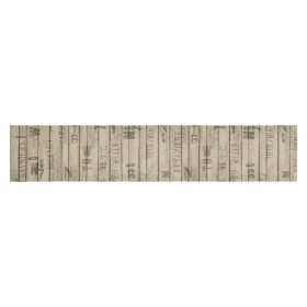 vidaXL Küchenteppich Waschbar Zaun 60x300 cm Samt