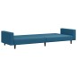 vidaXL 2-tlg. Sofagarnitur Blau Samt vidaXL 2-tlg. Sofagarnitur Blau Samt