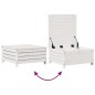 vidaXL 5-tlg. Garten-Lounge-Set mit Kissen Weiß Massivholz Kiefer vidaXL 5-tlg. Garten-Lounge-Set mit Kissen Weiß Massivholz Kiefer