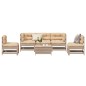 vidaXL 6-tlg. Garten-Lounge-Set mit Kissen Massivholz Kiefer vidaXL 6-tlg. Garten-Lounge-Set mit Kissen Massivholz Kiefer