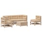 vidaXL 6-tlg. Garten-Lounge-Set mit Kissen Massivholz Kiefer vidaXL 6-tlg. Garten-Lounge-Set mit Kissen Massivholz Kiefer