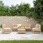 vidaXL 6-tlg. Garten-Lounge-Set mit Kissen Massivholz Kiefer vidaXL 6-tlg. Garten-Lounge-Set mit Kissen Massivholz Kiefer