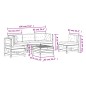 vidaXL 6-tlg. Garten-Lounge-Set mit Kissen Massivholz Kiefer vidaXL 6-tlg. Garten-Lounge-Set mit Kissen Massivholz Kiefer