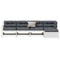 vidaXL 5-tlg. Garten-Lounge-Set mit Kissen Weiß Massivholz Kiefer vidaXL 5-tlg. Garten-Lounge-Set mit Kissen Weiß Massivholz Kiefer