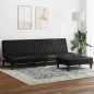 vidaXL 2-tlg. Sofagarnitur Schwarz Kunstleder vidaXL 2-tlg. Sofagarnitur Schwarz Kunstleder